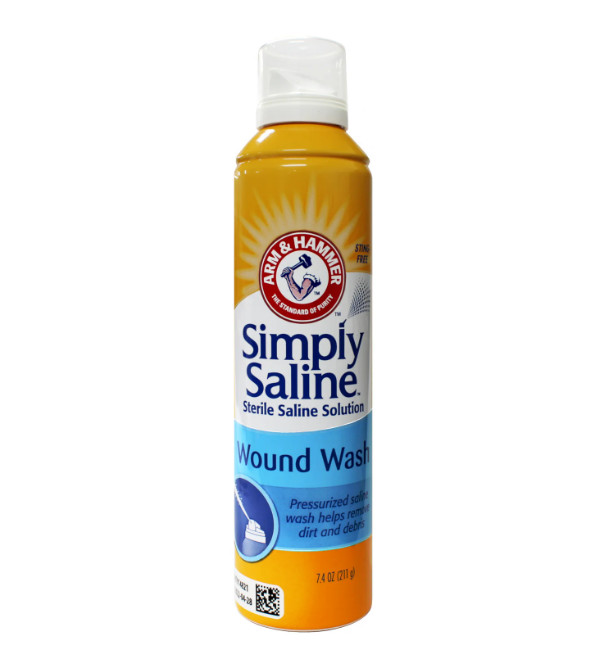 ARM & HAMMER Simply Saline Sterile Wound Wash Pressurized Saline Solution 7.4 oz