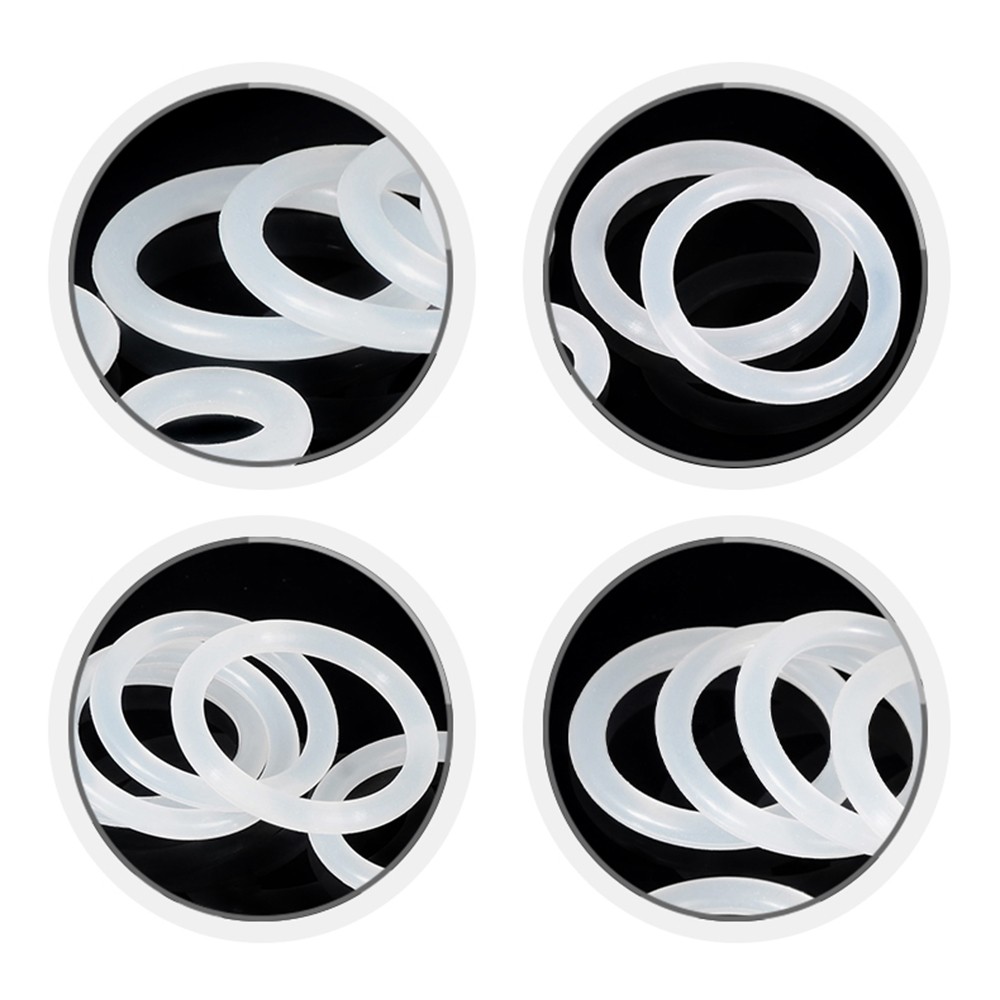 White Silicone O Rings Seals 6mm Cross Section 23-388mm ID Food Grade O Ring