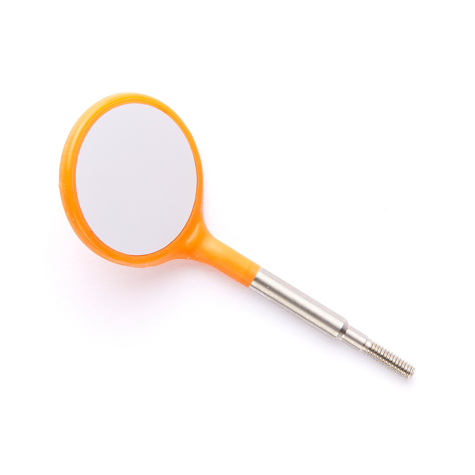 Zirc Dental 50Z372Q Crystal Mirrors Plastic Cone Socket #5 Neon Orange 12/Pk