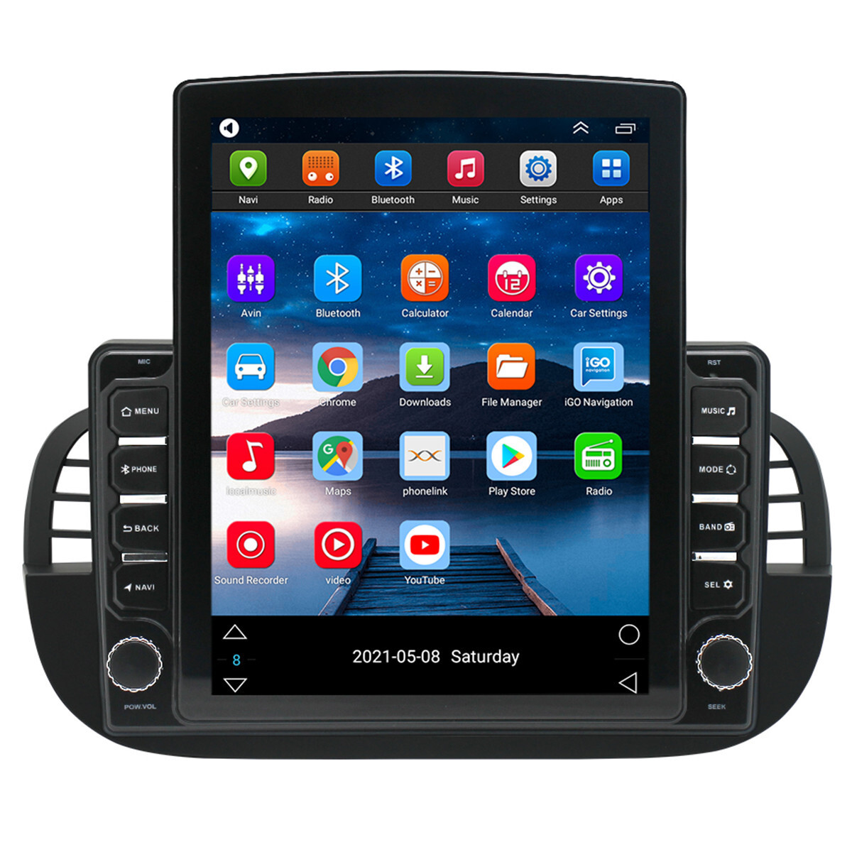 Fit For 2007-2015 Fiat 500 Android 14 For Carplay Car Stereo Radio GPS Navi BT