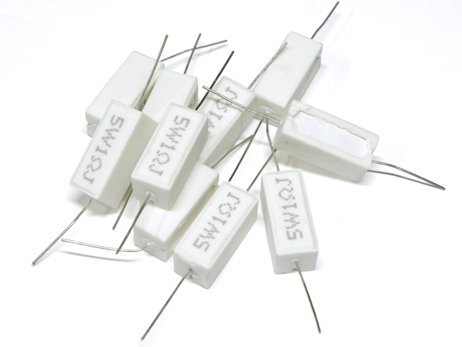 5 Watt Resistor Wire Wound ±5% Tolarance - Axial Cement Power 5W