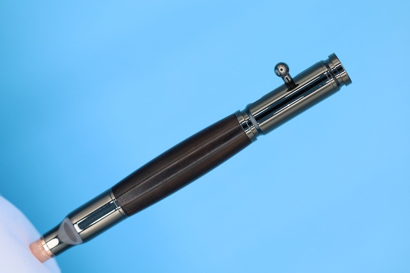 Gifts for Hunters 30 Caliber Bolt Action Pen GunMetal Blackwood