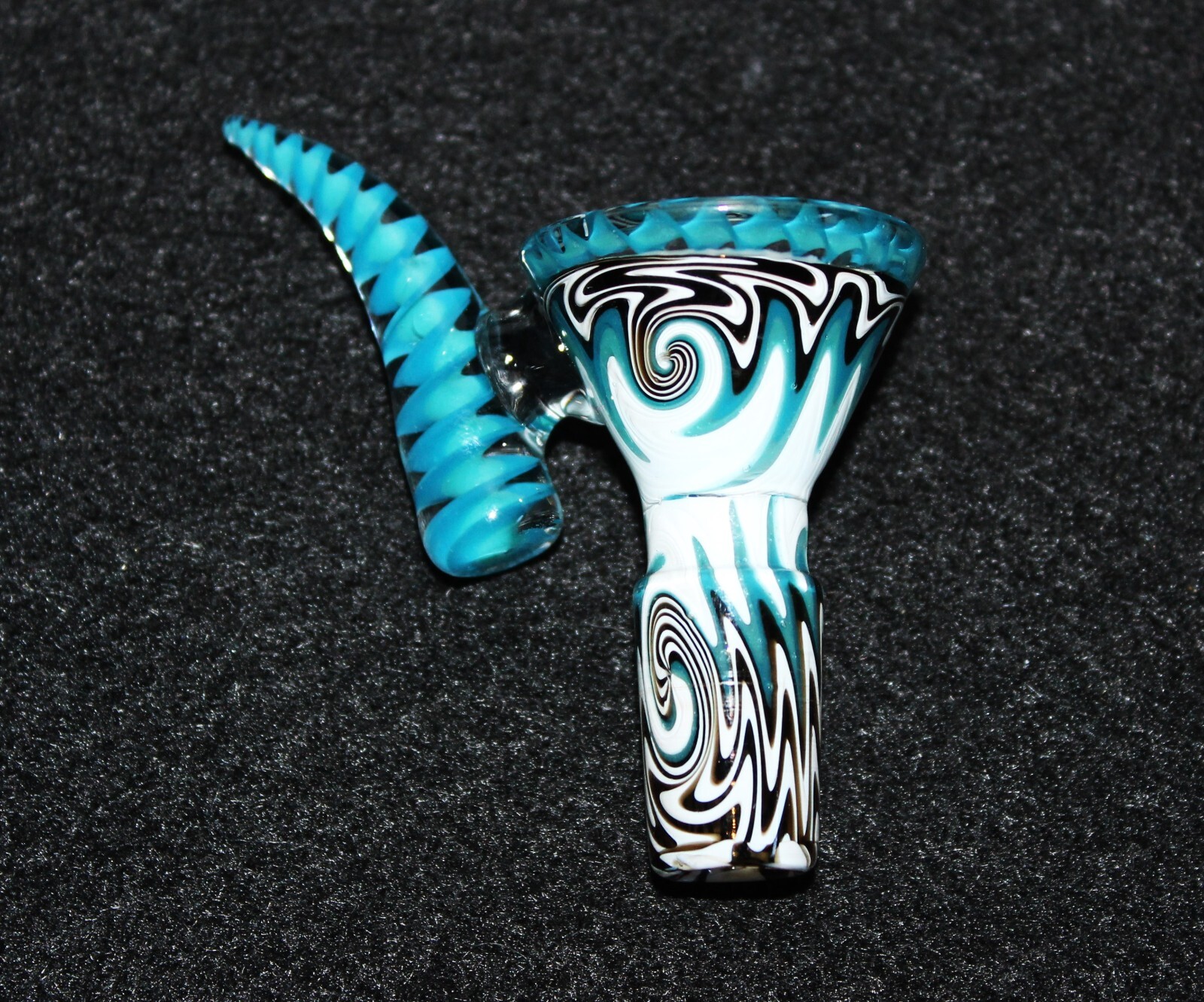 14mm OCEAN VORTEX Glass Slide Bowl w/ built-in screen Tobacco Glass Slide Bowl