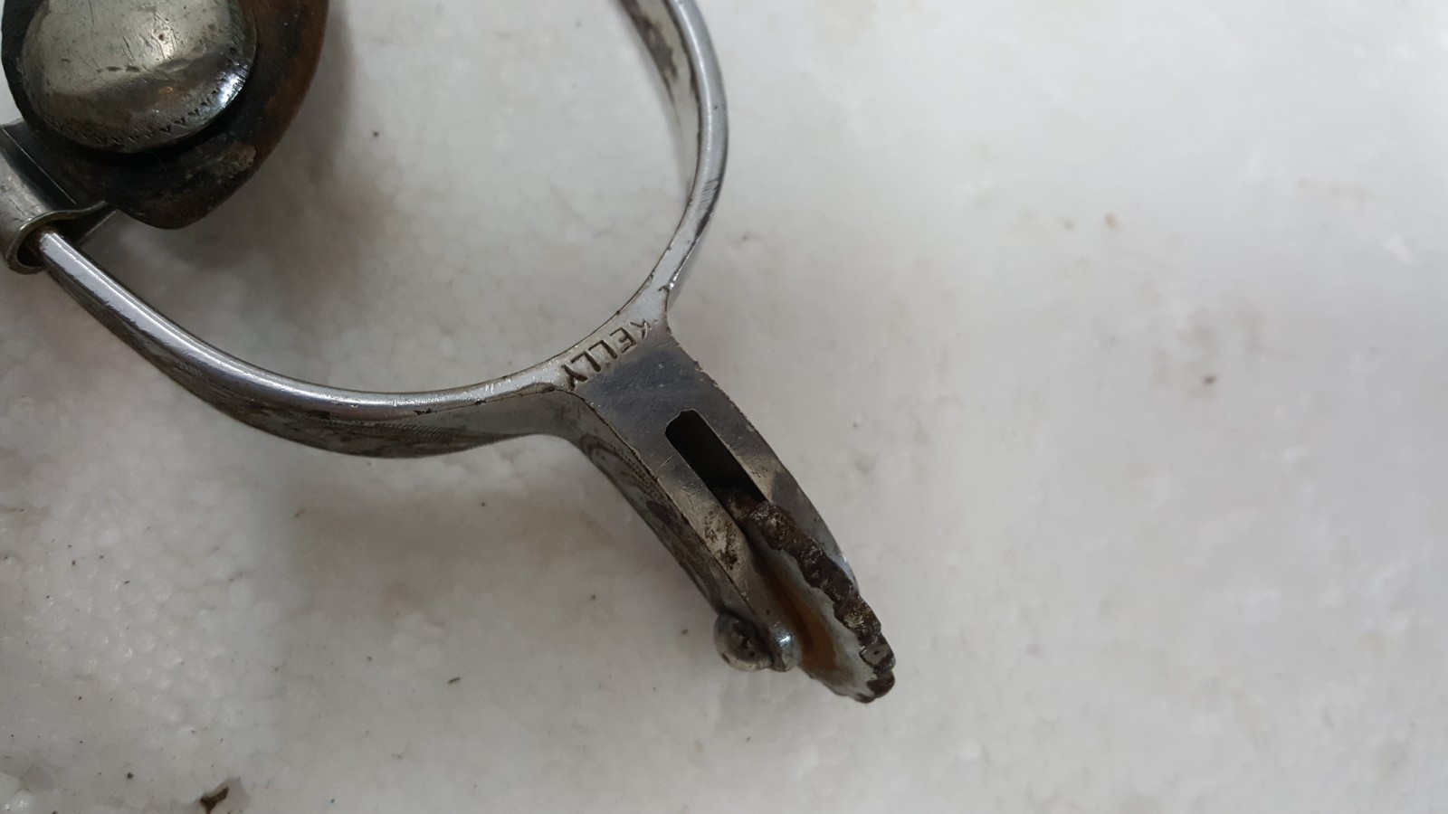 Vintage Kelly Rodeo Riding Cowboy Spurs leather straps Western decor authentic