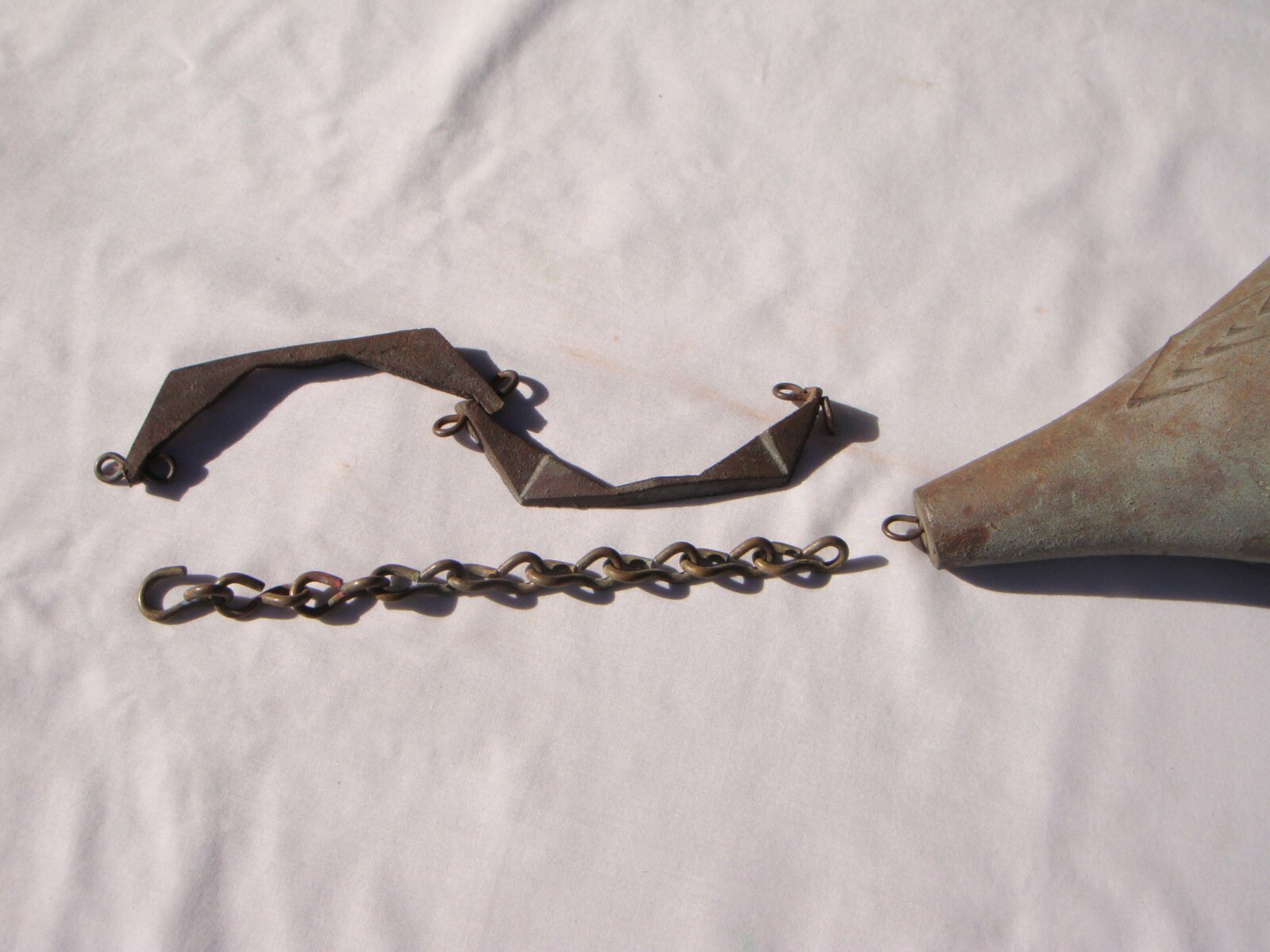 Soleri 9" Patina Replacement Hanging Chain for Mid-Size Bronze Wind Bell / Chime