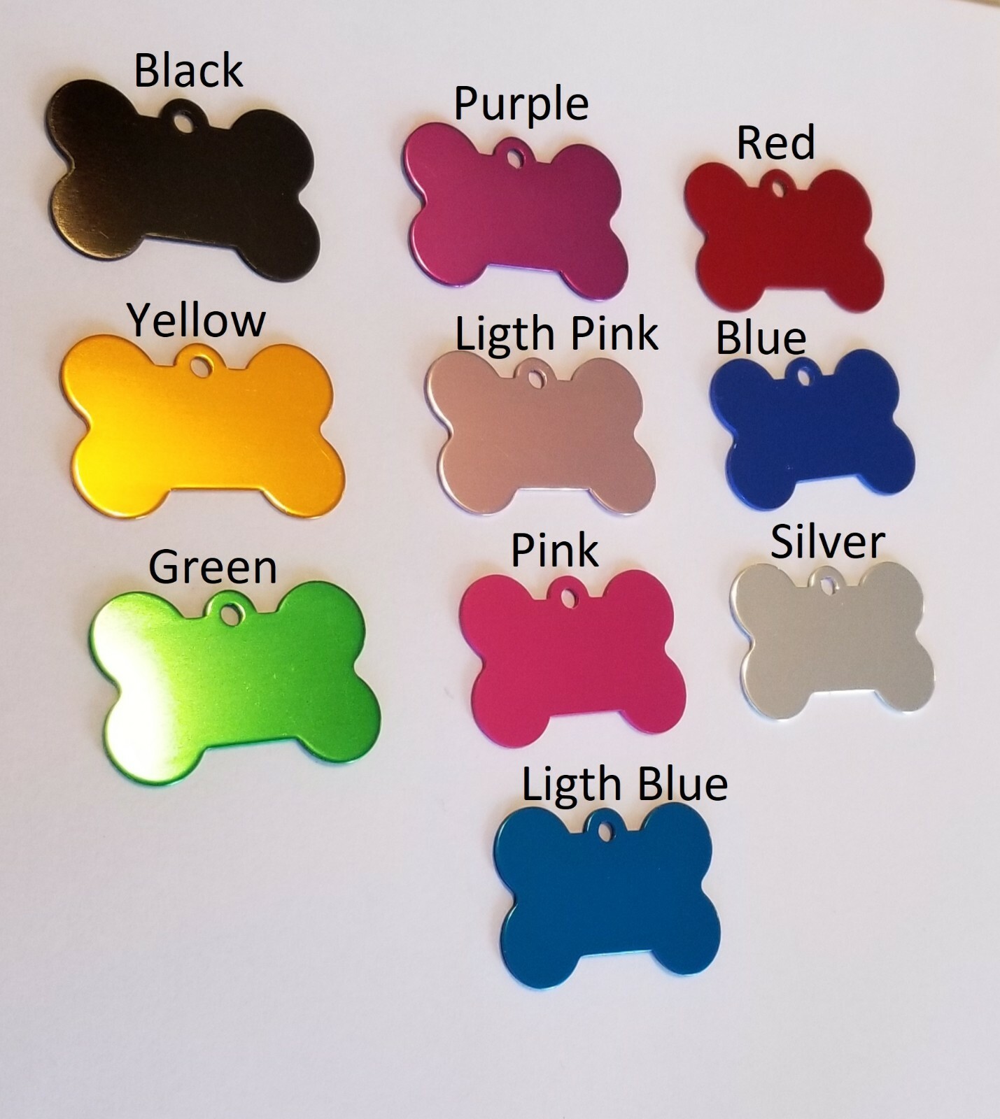 CUSTOM Laser ENGRAVED PERSONALIZED PET TAG ID DOG CAT NAME TAGS DOUBLE SIDE