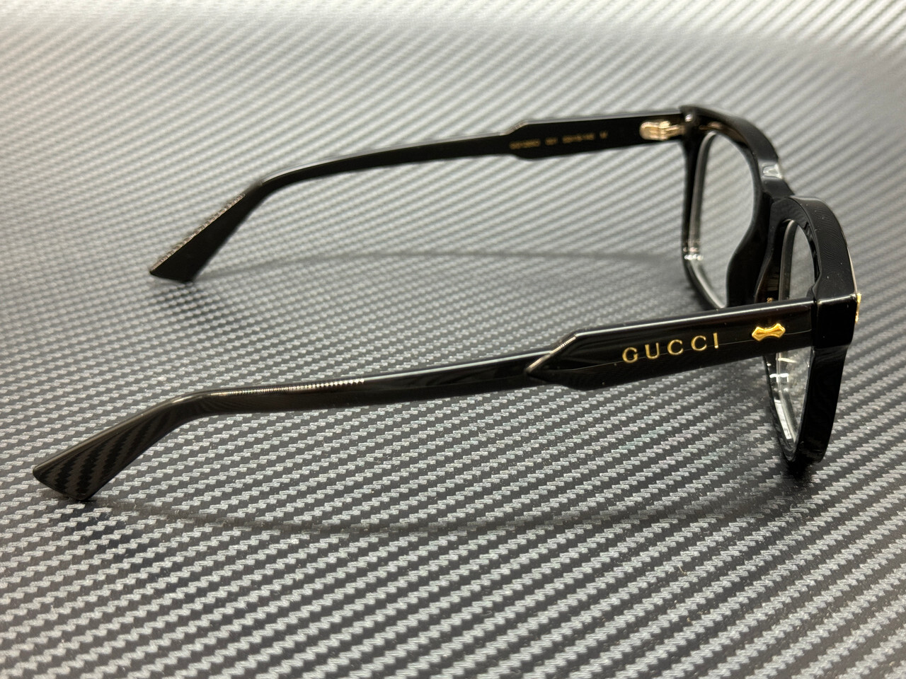 GUCCI GG1265O 001 Black Men's 52 mm Medium Eyeglasses