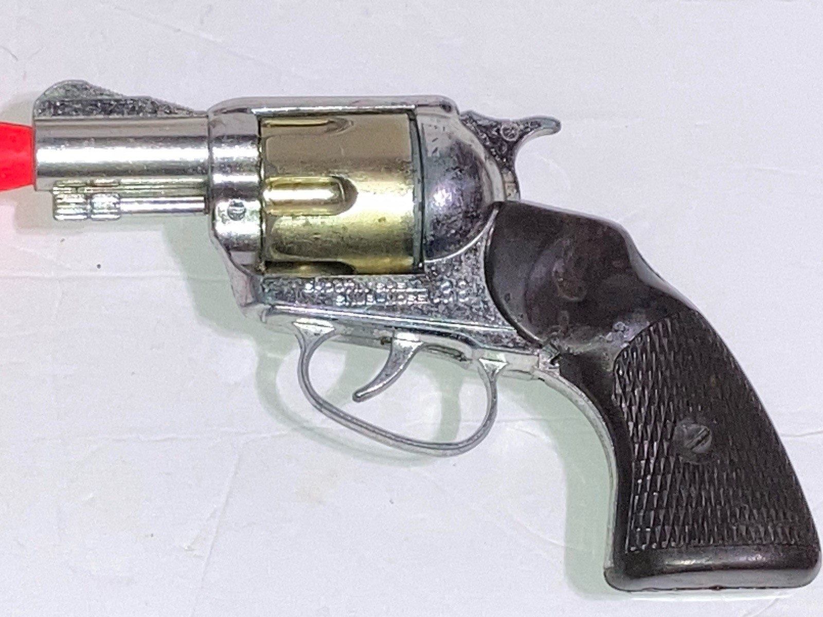 1959 Mattel Shootin' Shell Snub-Nose 38 Toy & Holster, Badge & Papers In Box