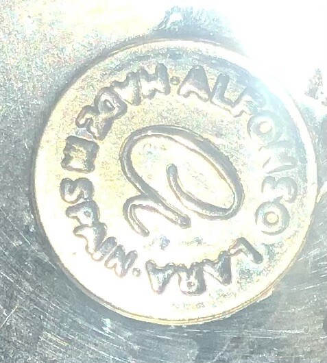 (12) Vintage Alfonso Lara Silverplate Wine Cups Goblets Spain Vine Twisted Stem