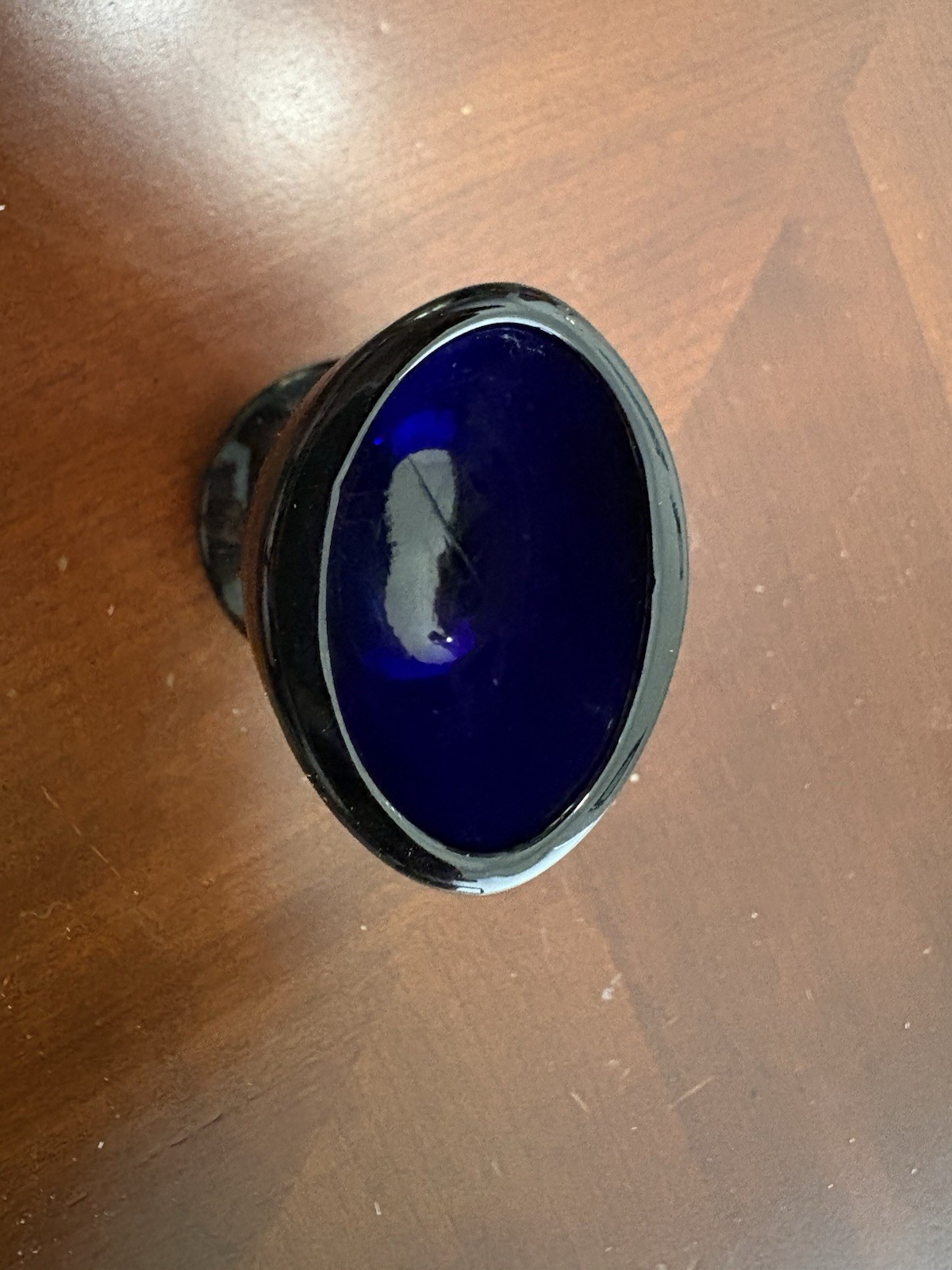 Vintage Collectible Cobalt Blue Eye Wash Bath Cup Made In England