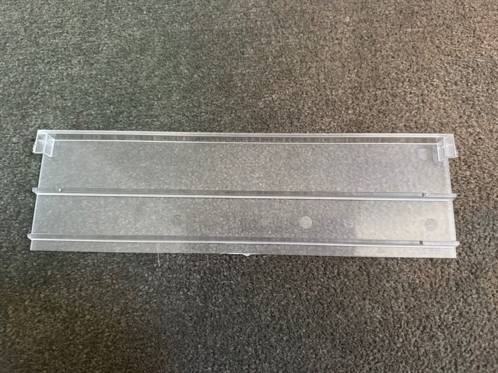 Clear Plastic Medicine Cabinet Replacement Shelf 13"x3.625"