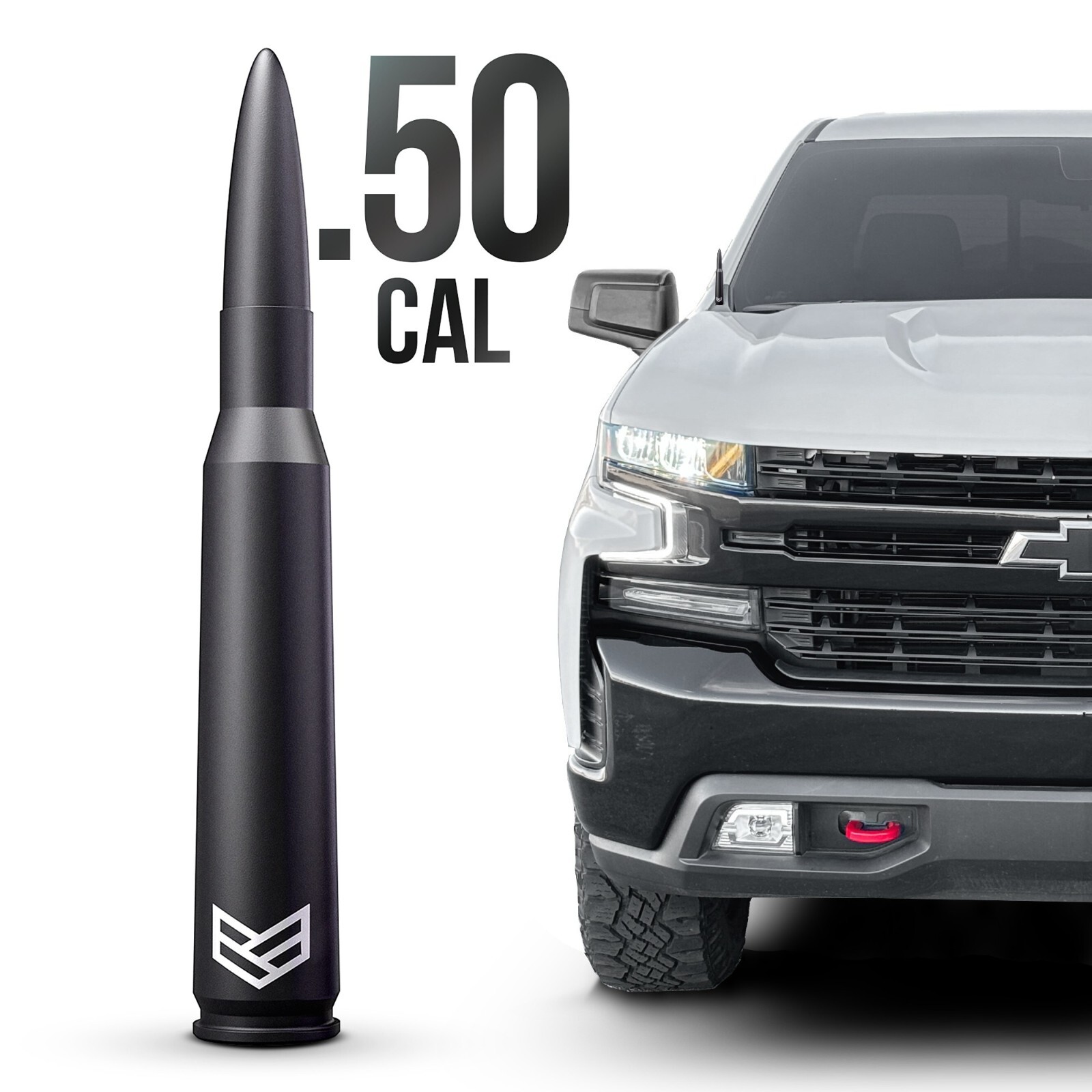 RONIN FACTORY 50 CAL BULLET ANTENNA CHEVY SILVERADO ANTI-THEFT