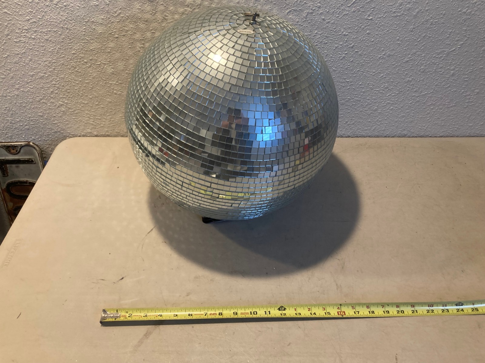 16”  Disco Light Mirror Ball with Hanging Ring
