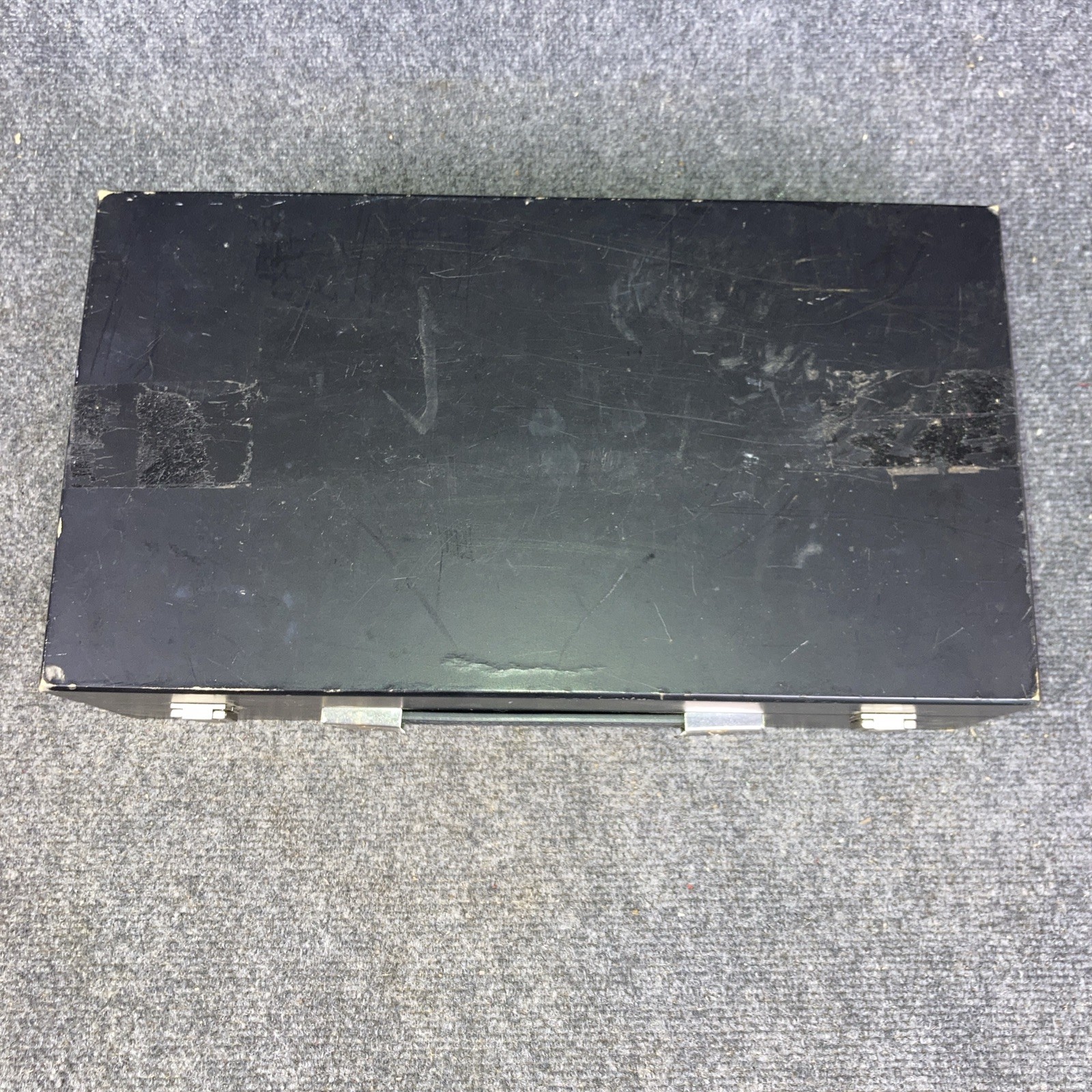 Vintage Casino Roulette Craps Blackjack Game Set in Wooden Case