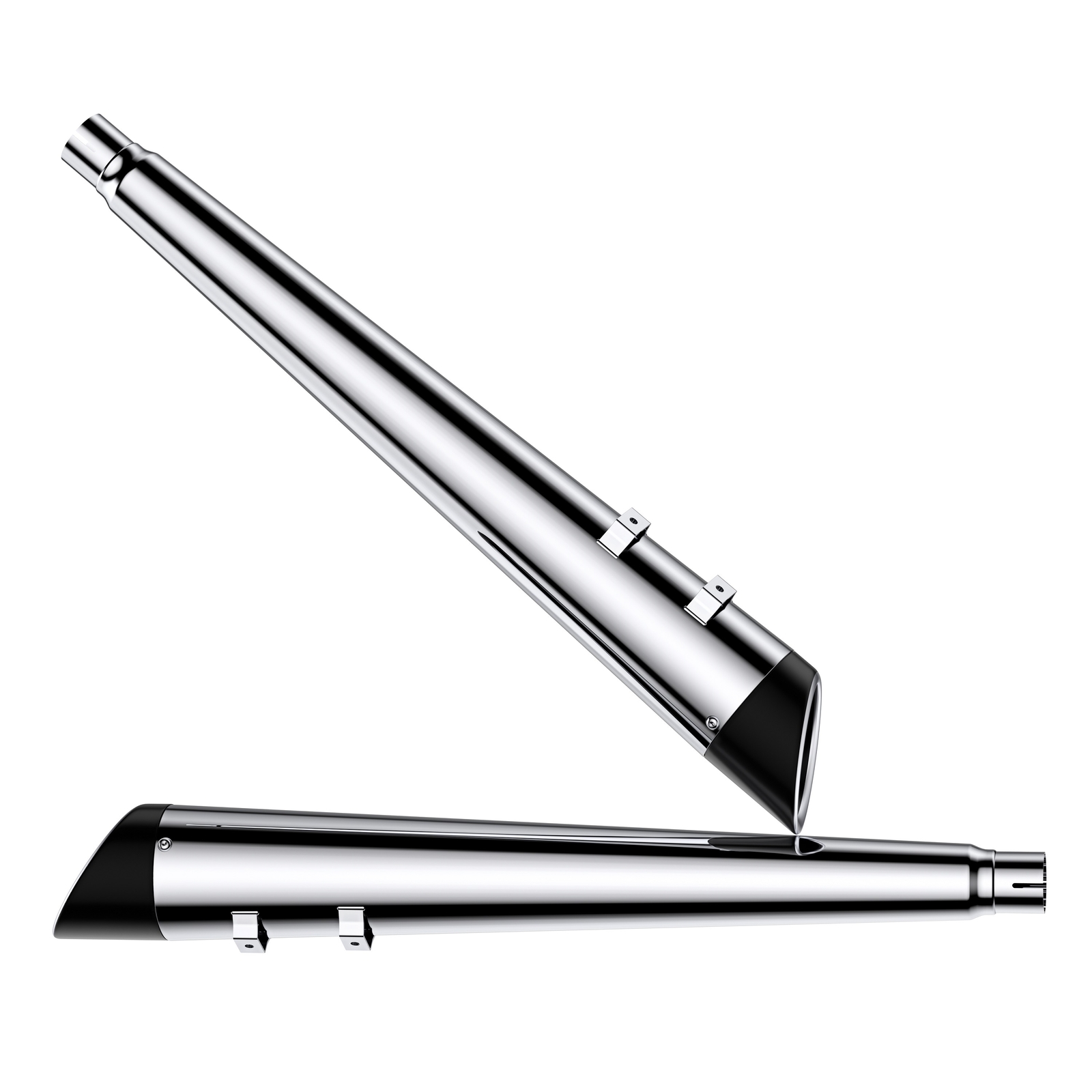 SHARKROAD 4.4"Slip On Mufflers for Harley Touring 95-16 Models Deep Nice Sound