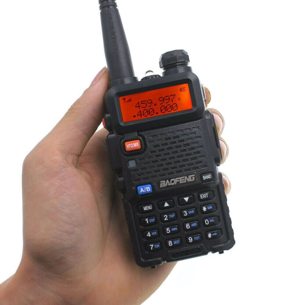 Baofeng UV-5R VHF UHF Dual-Band FM Ham 5W Portable Two-way Radio Walkie Talkie