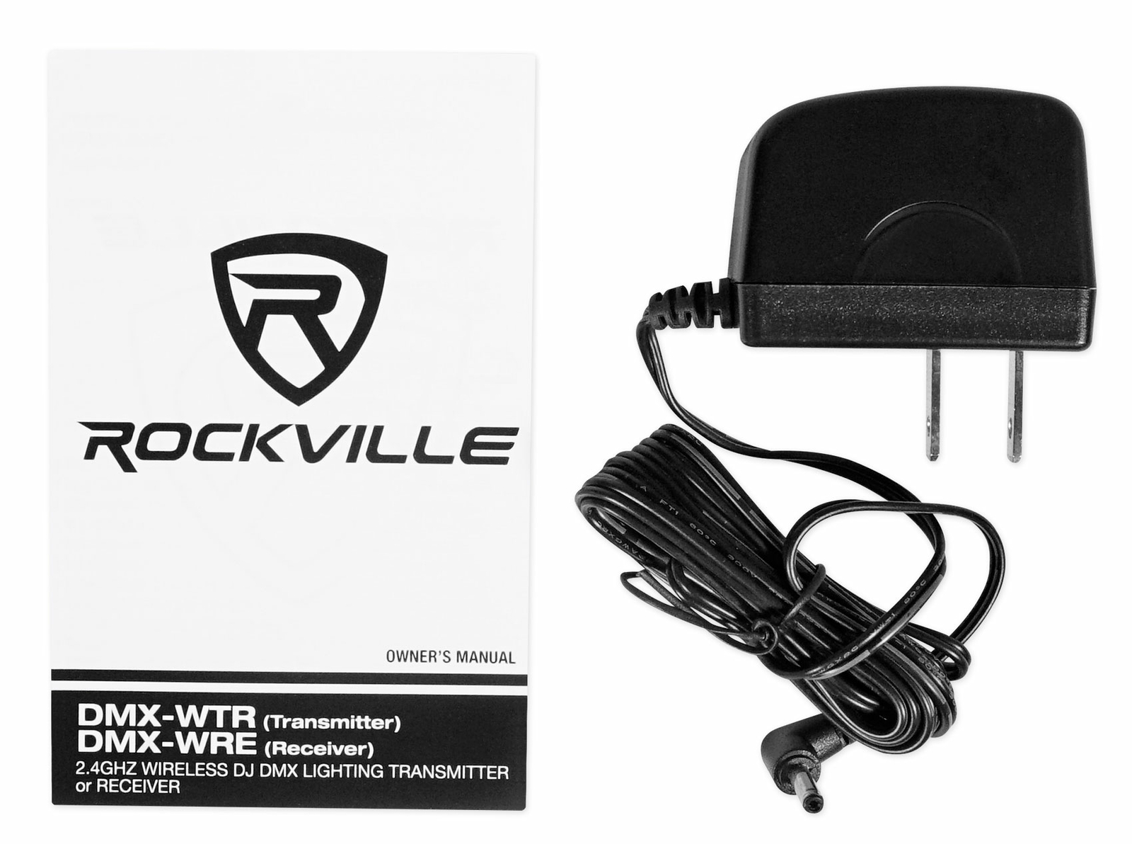 Rockville DMX-WTR Wireless DJ DMX Lighting Transmitter+Receiver