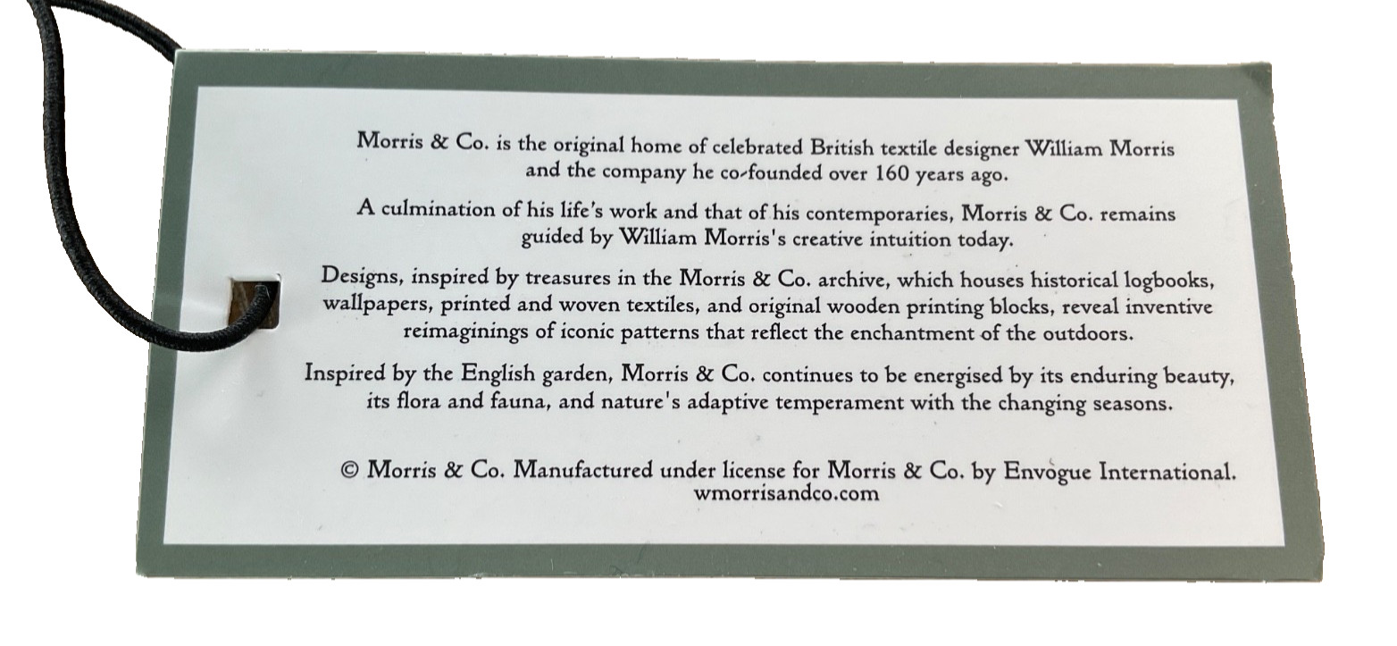 Morris & Co~Vanity/accessory Set~Strawberry Thief~dark Blue~3 pcs~textured~NWT