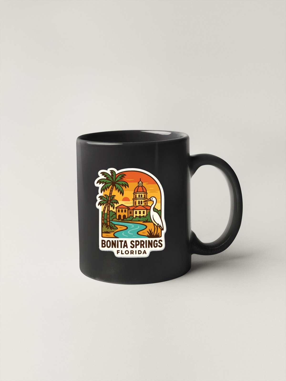 Bonita Springs Florida Sticker Decal Vinyl Die-Cut City Skyline Landmark Design