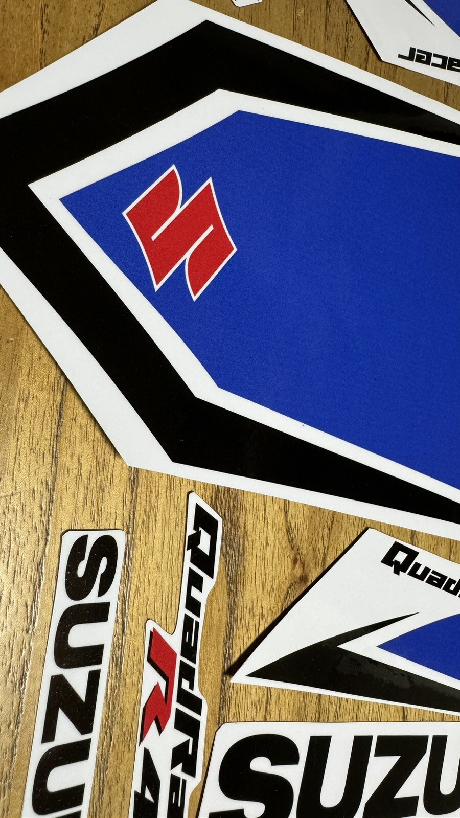 Suzuki LTR450 2006 QuadRacer White Full Graphics Decals