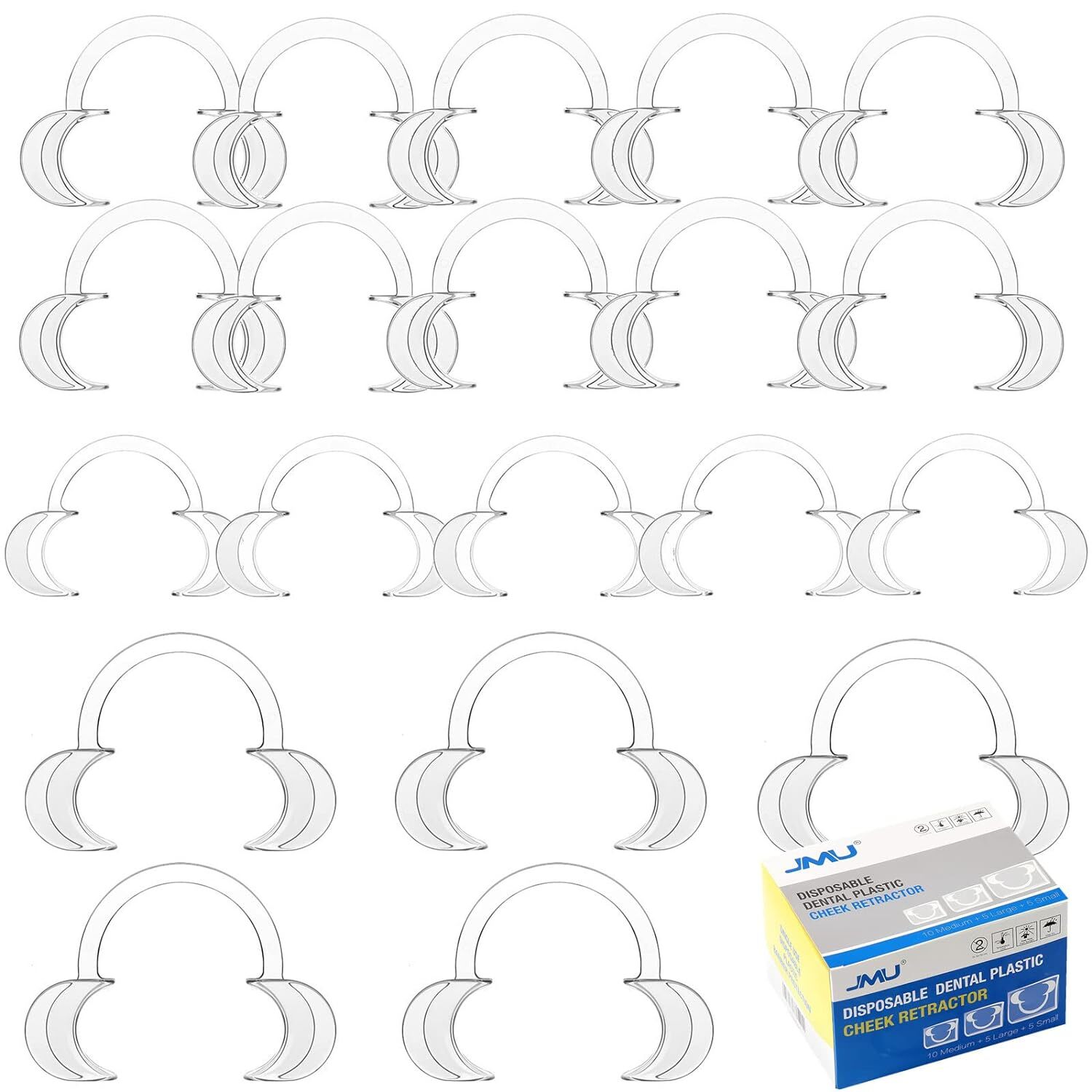 JMU Plastic Dental Teeth Mouth Opener Whitening Cheek Lip Retractor Expander