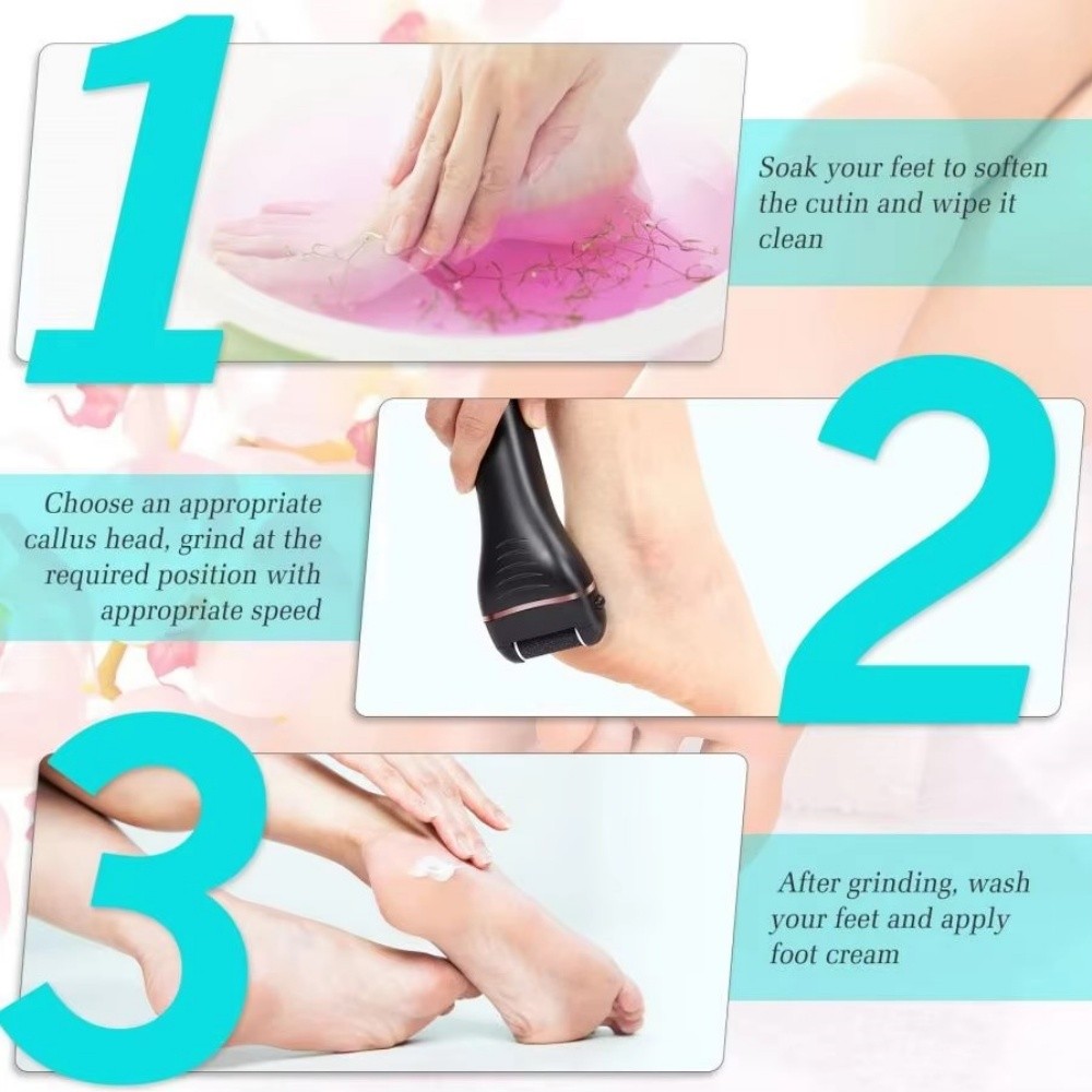 Professional Electric Foot Grinder File Callus Dead Skin Remover Pedicure Tool