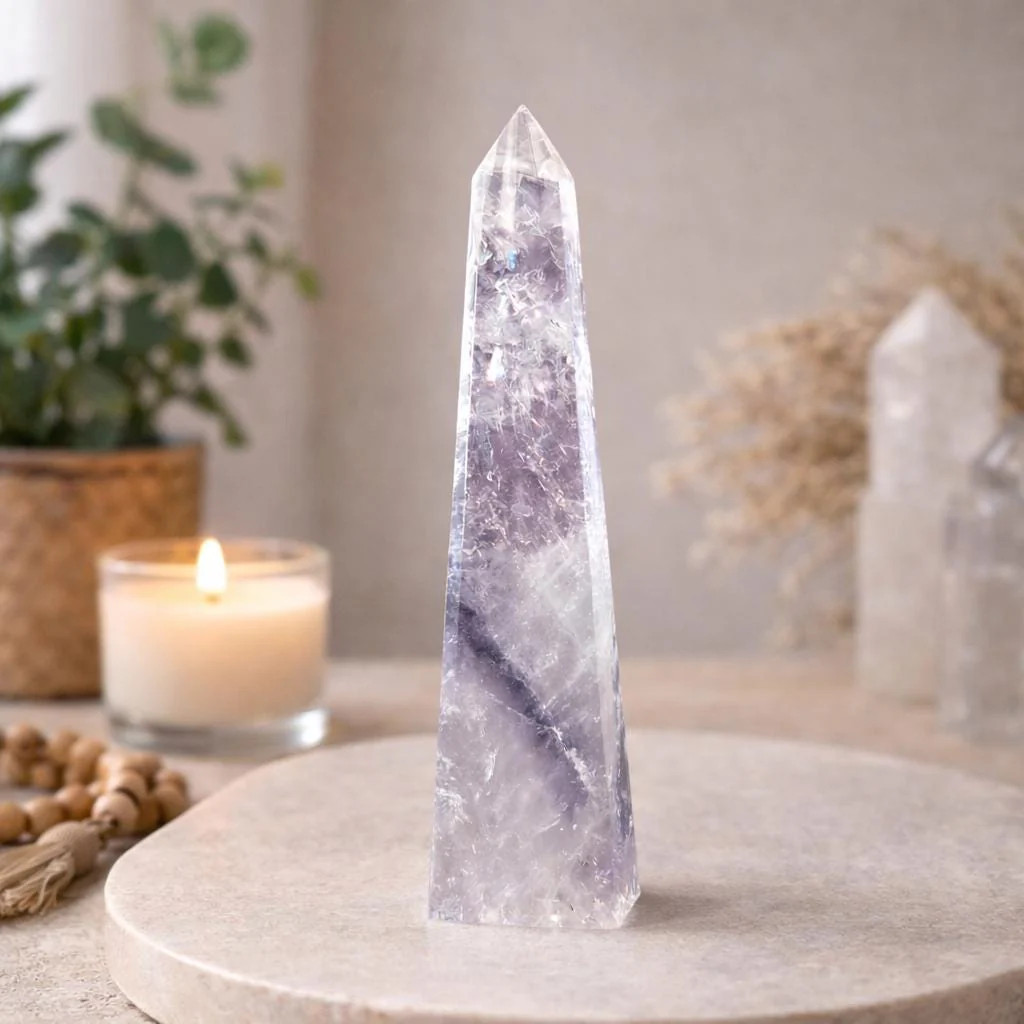 Amethyst Obelisk 118g Natural Crystal Tower Purple Amethyst Point
