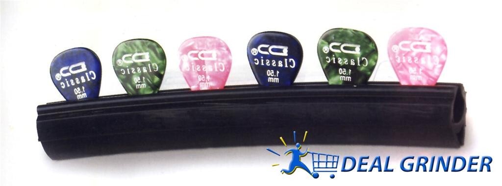 SET OF 2 - New 7" Rubber MIC MICROPHONE STAND Guitar PICK HOLDER + Free Bonus!