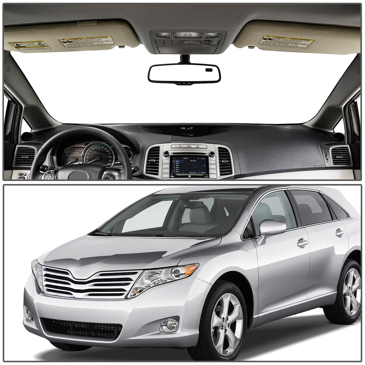 [LEFT/DRIVER SIDE]FOR 09-16 TOYOTA VENZA FACTORY STYLE SUN VISOR SUNSHADE TAN