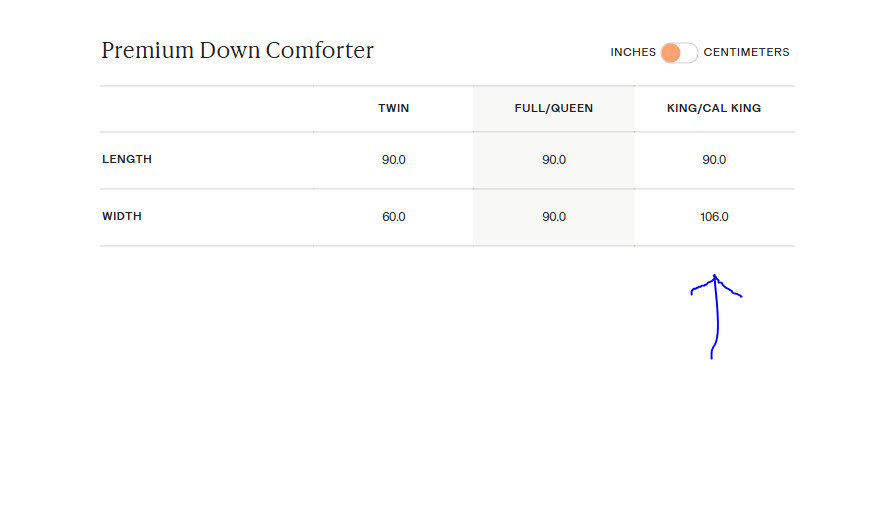 NWT QUINCE PREMIUM DUCK DOWN COMFORTER KING / CAL KING INSERT ALL SEASON