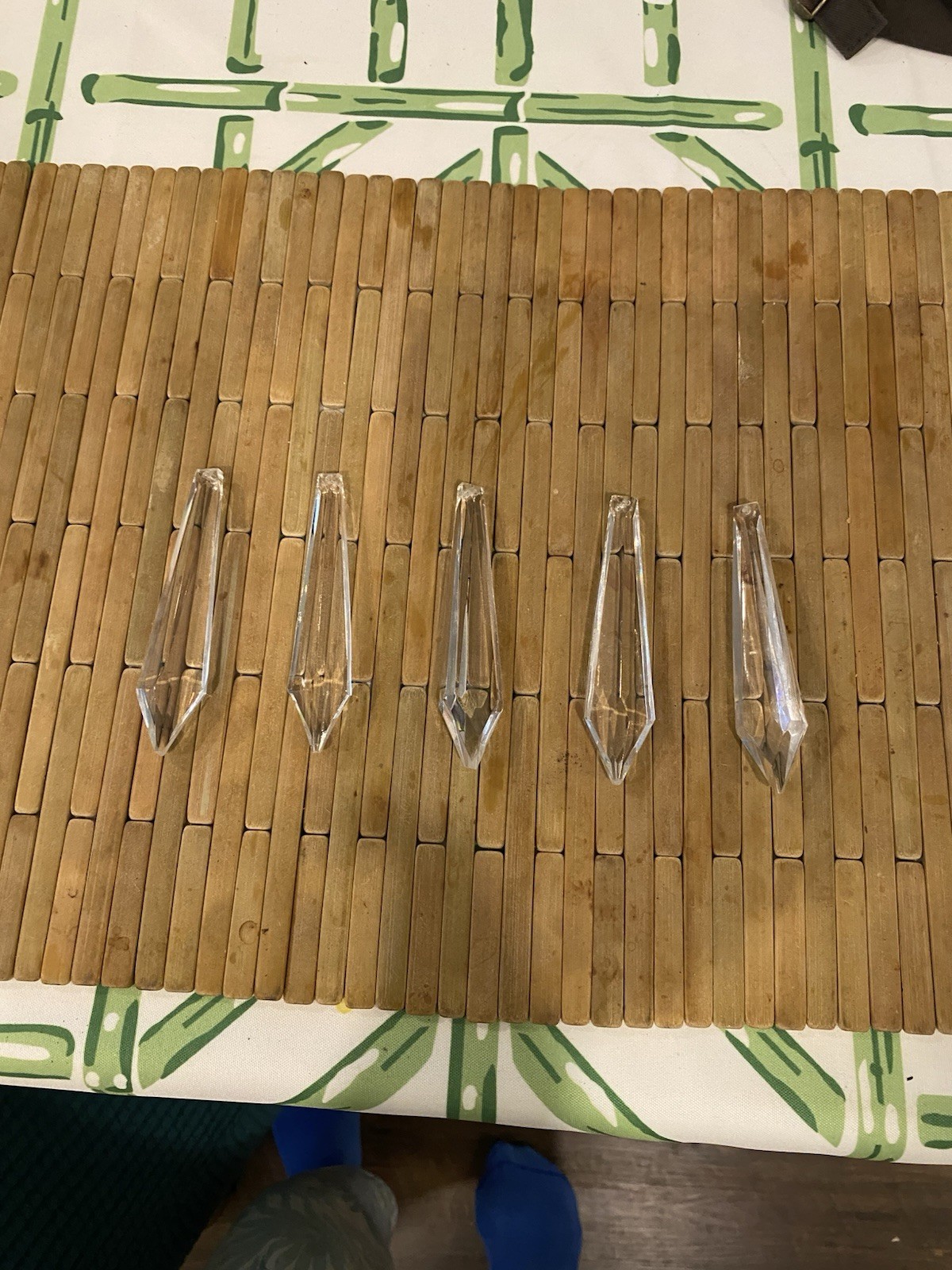 5 Waterford Crystal PRISMS, 4 inch in length