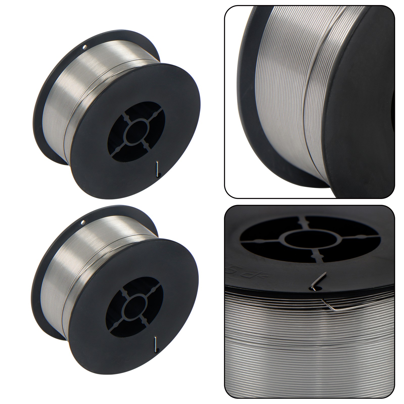 2-Pack 0.030" Gasless Flux Core Wire, 2lb Each for MIG Welding Stainless Steel