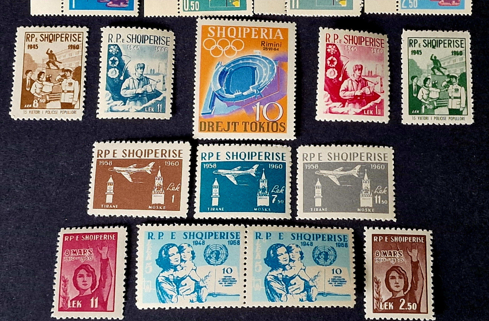 Albania 1960 MNH - 21 Stamps 11 Full Sets