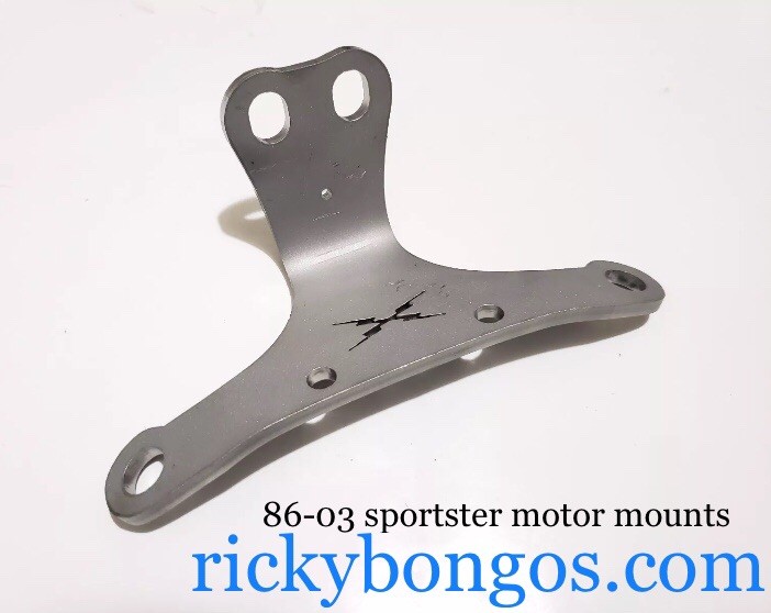 Custom Top Motor Mount w/ Coil Mount Relocation for 86-03 Harley Sportster