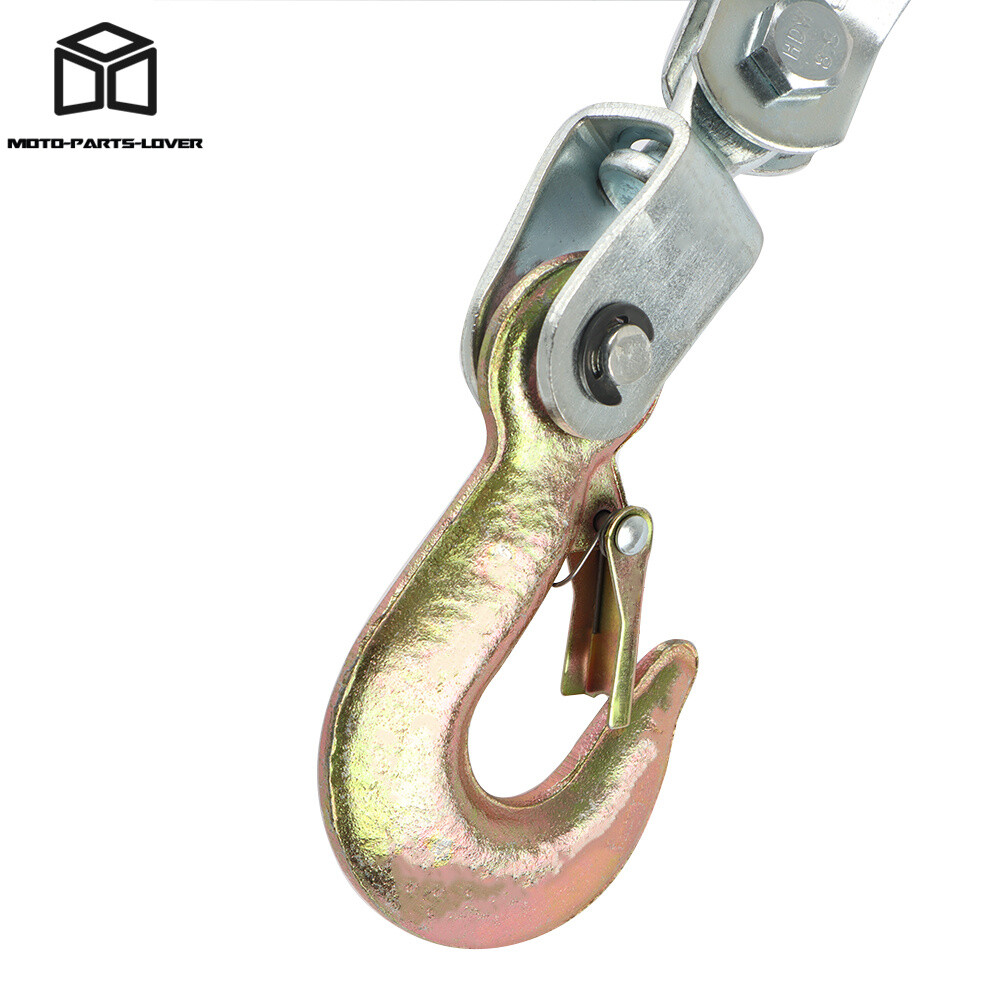 Come Along 2 Ton Winch Ratchet Dual Gear Power Puller w/2 Hooks Steel Cable