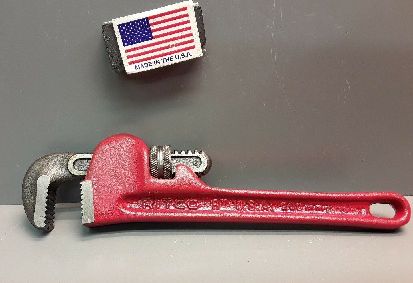 Ridgid RITCO 8" Pipe Wrench 1150 (23392)  I-Beam Handle   New Old Stock  USA