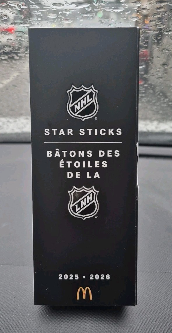 Cale Makar Mcdonald's NHL Star Hockey Mini Sticks 2026 Canada Exclusive Colorado