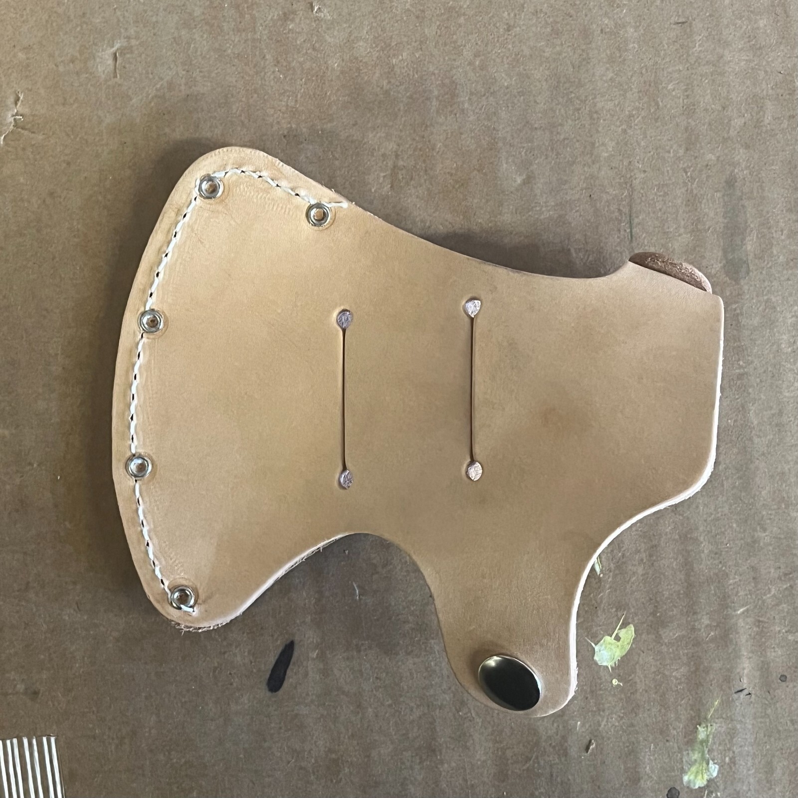 No.1 US Made Top Grain Leather Axe Sheath (Fits Estwing Sportsman's Axe E24A)