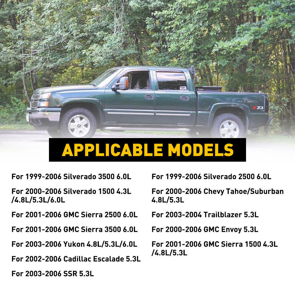 8Pcs Upgrade Fuel Injectors 25317628 For 99-07 Chevy Silverado GMC 4.8/5.3/6.0L