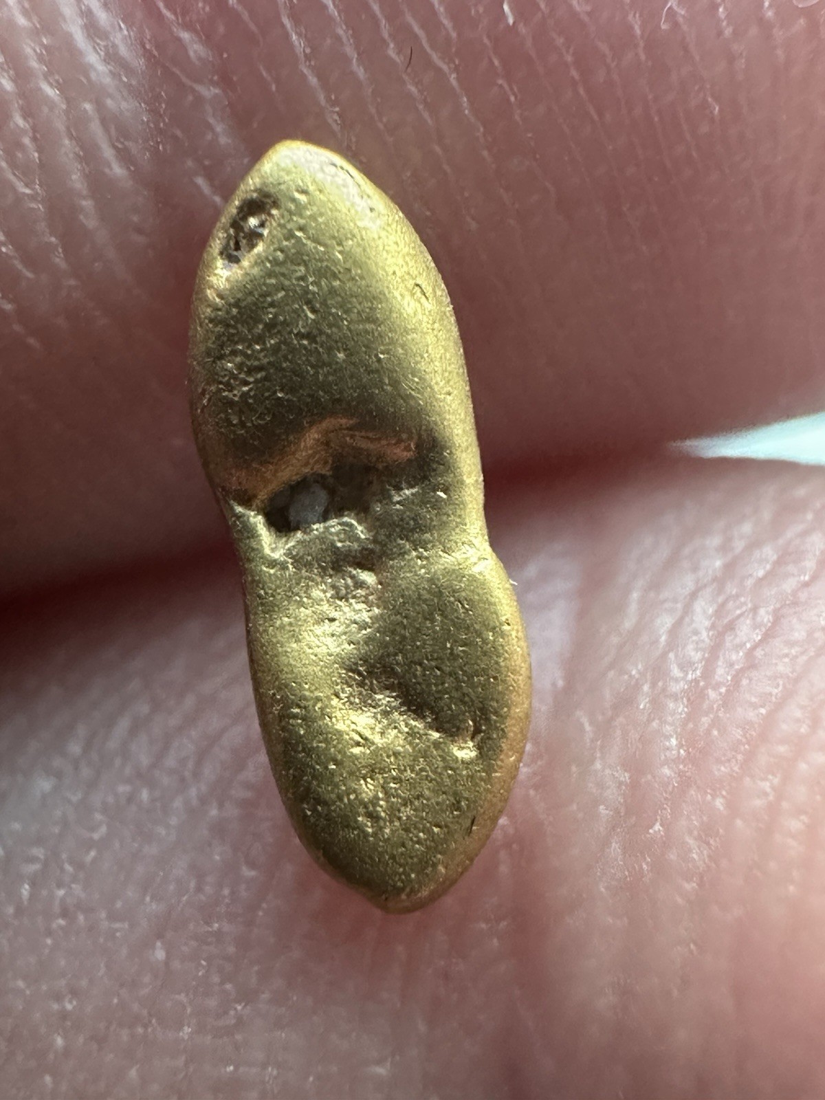 Gold nugget from Papua New Guinea, 0.702 grams