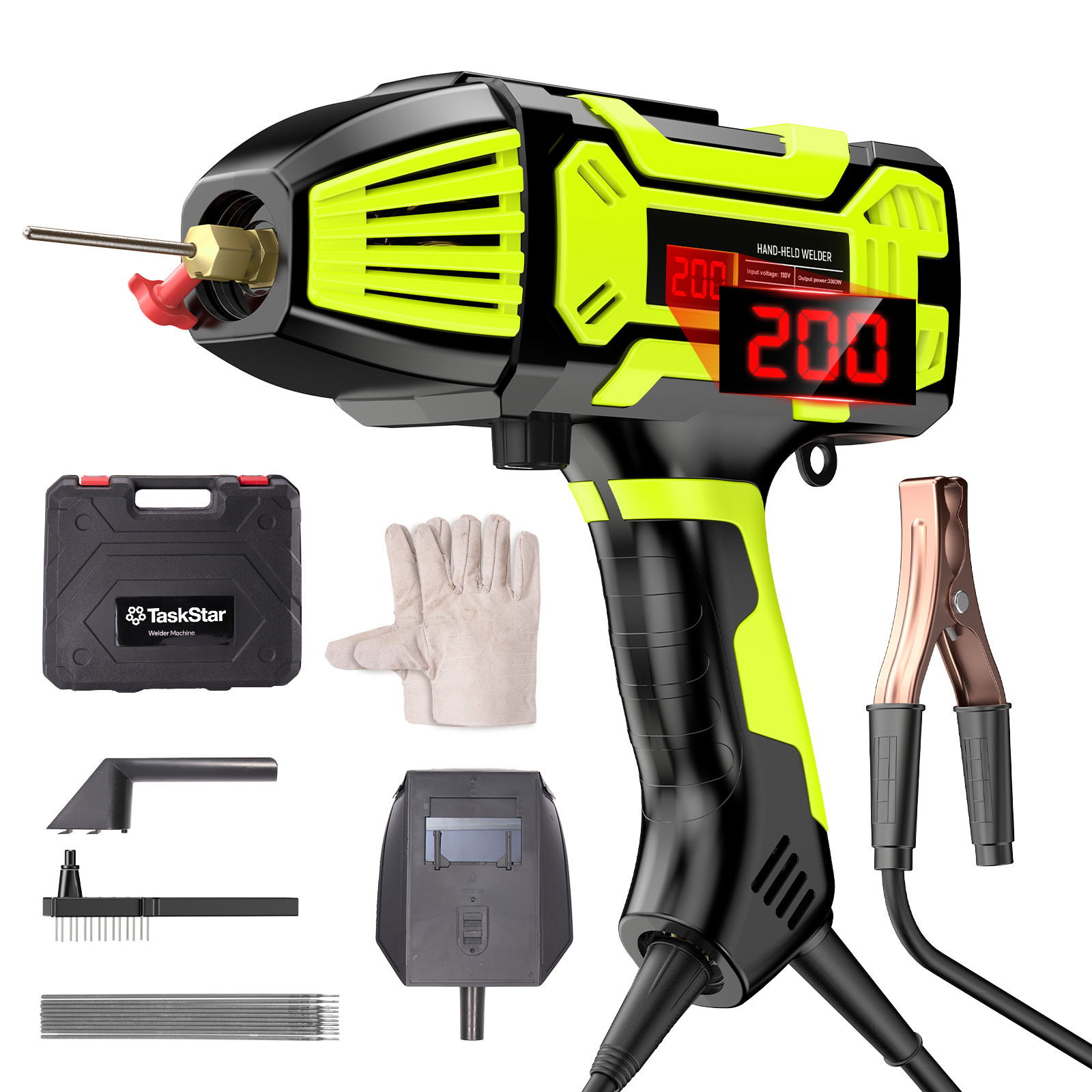 Portable 110V ARC Welder IGBT Inverter Welder Kit Handheld Stick Welding Machine