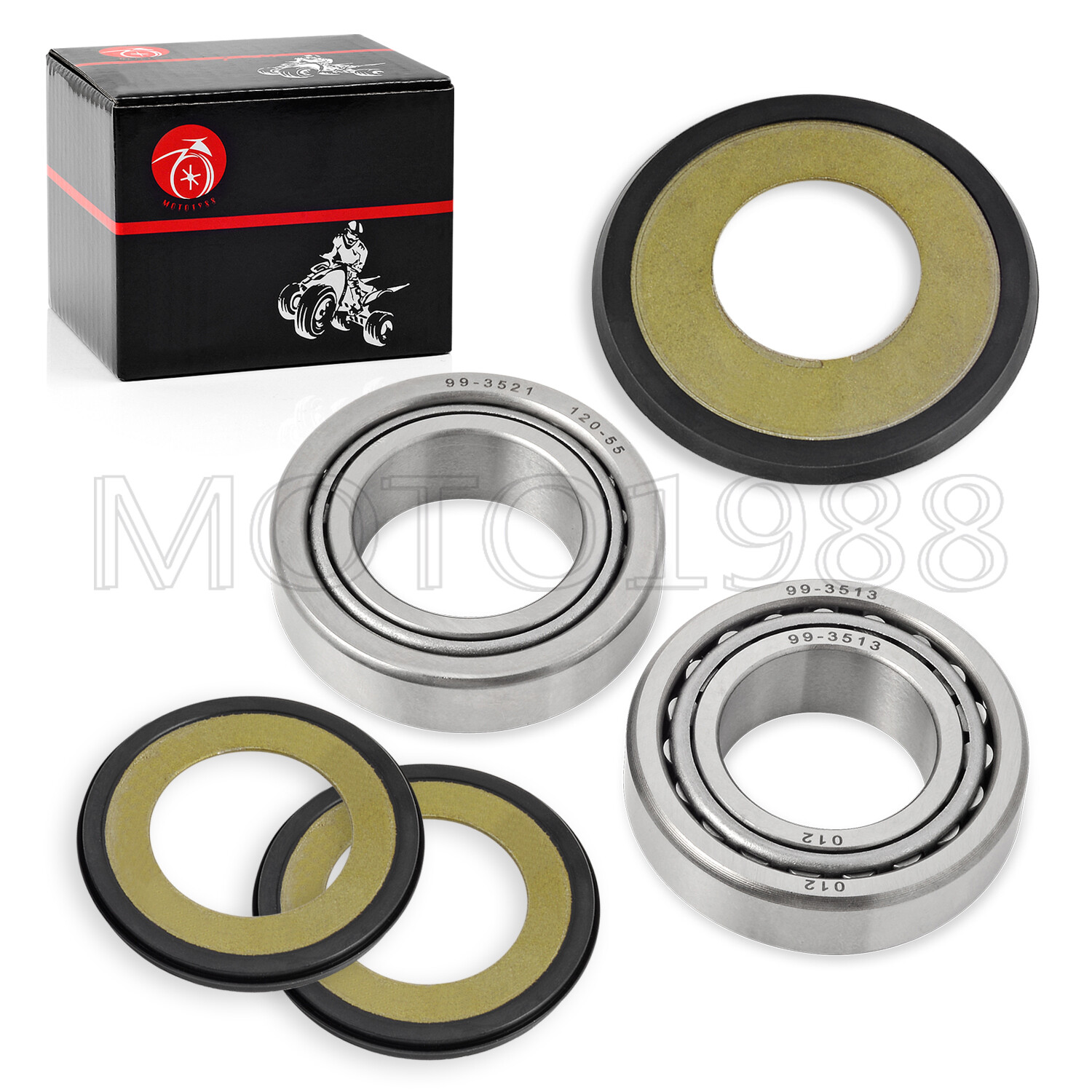 Steering Stem Bearing Seal Cover Kit For Yamaha YZ125 1996-2022, YZ250 1996-2022