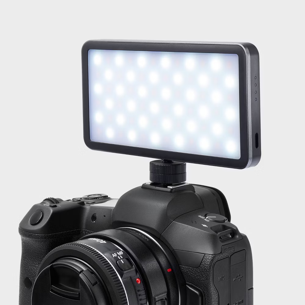 LED Light Attachment - heyday Black: Camera Lighting Accessory
