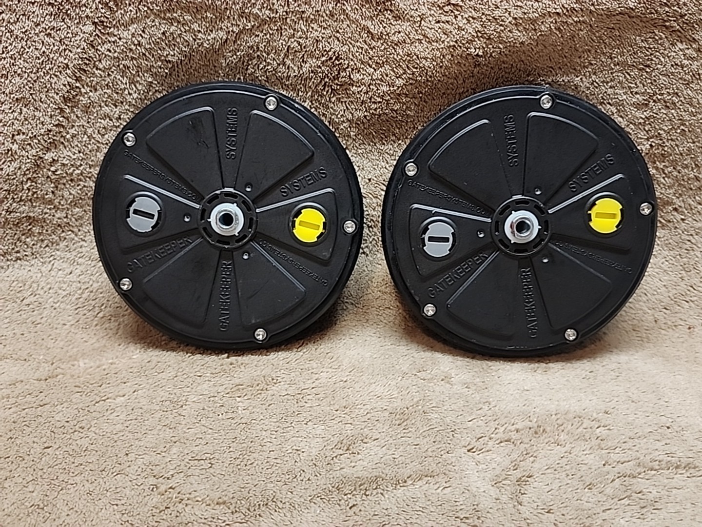 Pair: Gatekeeper Systems W-9470A Remote Controlled Locking 5" Wheel Replacement