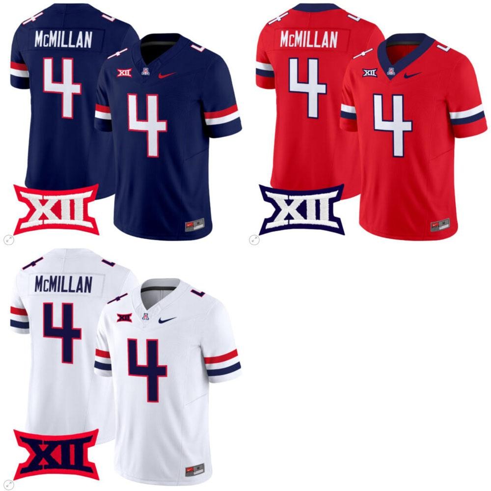 Tetairoa McMillan Arizona Wildcats Men Stitched Jersey