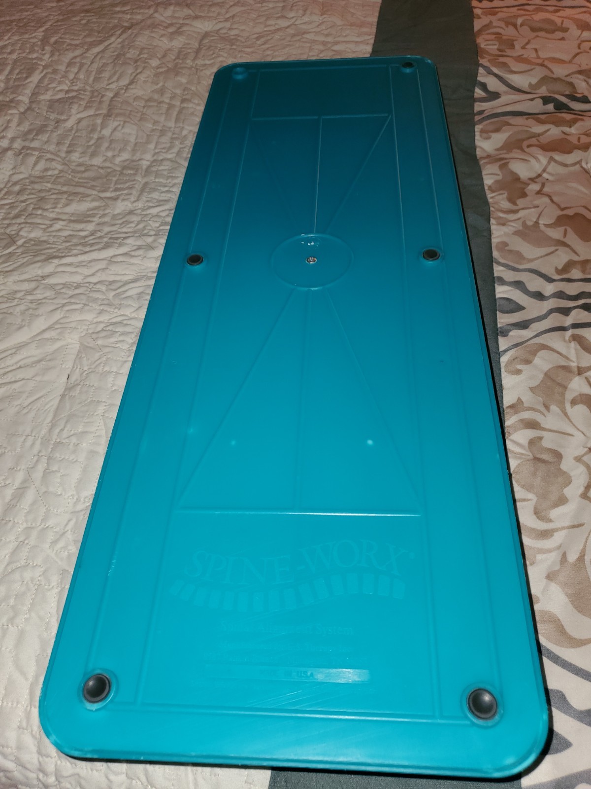 Spine-Worx Orthopedic Back Alignment Device Used Blue/Yellow