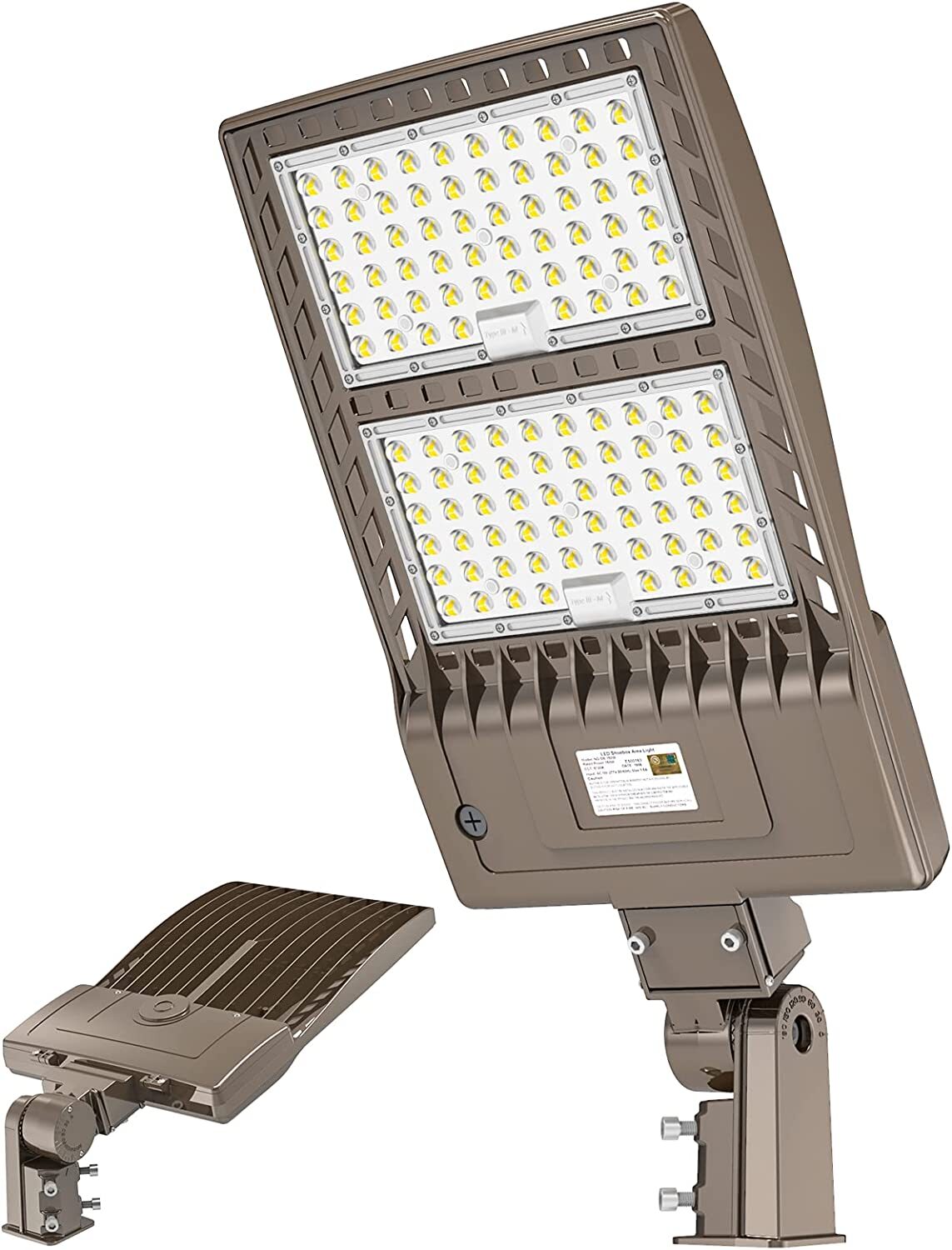 400 Watt LED Shoebox Parking Lot Light Commercial Outdoor Tennis Courts Lighting