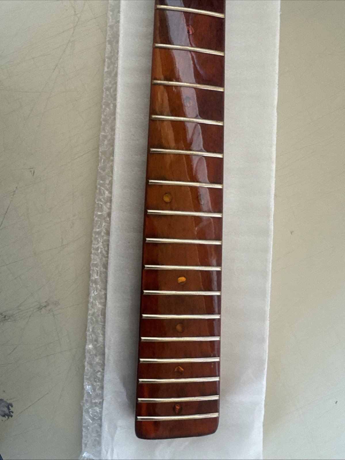 RuiJOIWAT Vintage 21 Frets Telecaster Guitar Neck - Red Wood Glossy