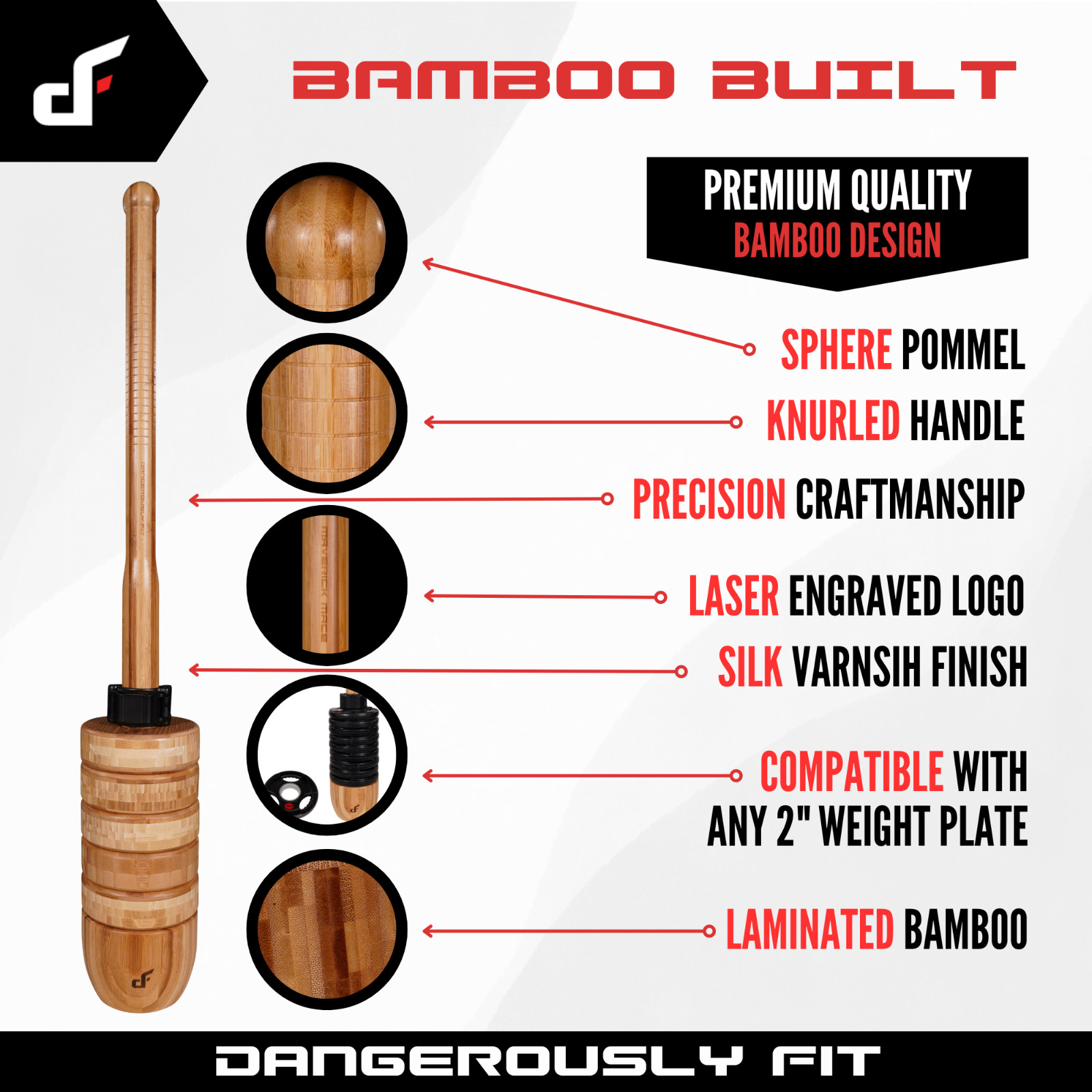 Maverick Mace Classic - Adjustable Macebell