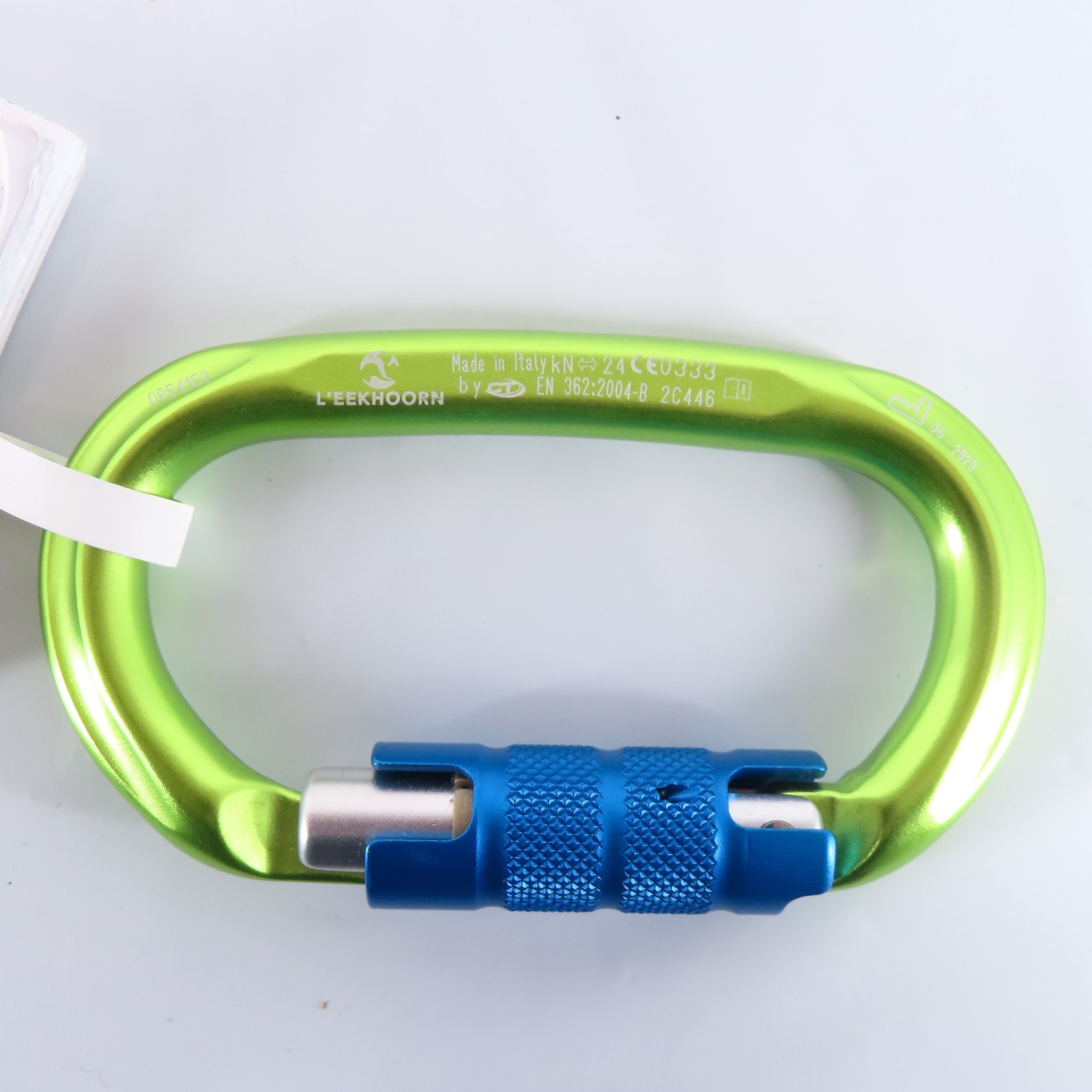 #2C446 OVAL ALUMINUM CARABINER TRIPLE ACTION LOCK L'EEKHOORN by CLIMBING TECHNOL